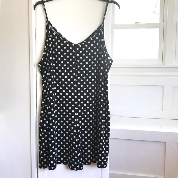 SIMPLE Romper Shorts Jumpsuit Polka Dot Black and White New Women’s Plus Size 3X - Picture 1 of 16